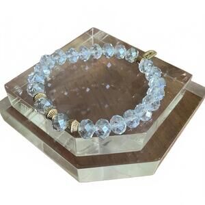 Erimish Pale Blue Iridescent Beads Extended Size